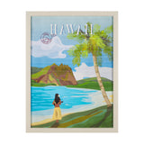 Hawaii Go USA (L) by Mercana Studio a Hand Embellished Decograph Framed Art Print from Mercana - Luna Furniture