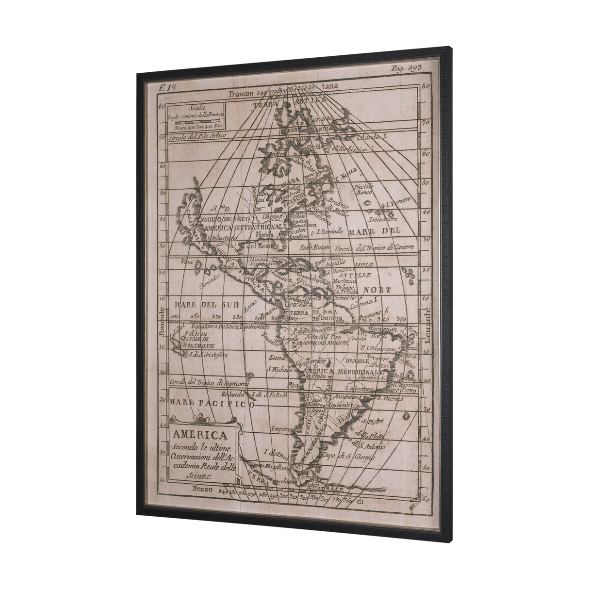Vintage America by Wild Apple Portfolio a Hand Embellished Framed Art Print from Mercana - Luna Furniture