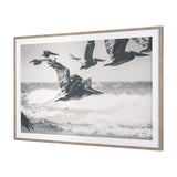 Pelican Beach by Nathan Larson a Hand Embellished Framed Photo Art Print Matted under Glass from Mercana - Luna Furniture