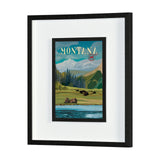 Montana Go USA (M) by Mercana Studio a Framed Art Print Matted under Glass from Mercana - Luna Furniture