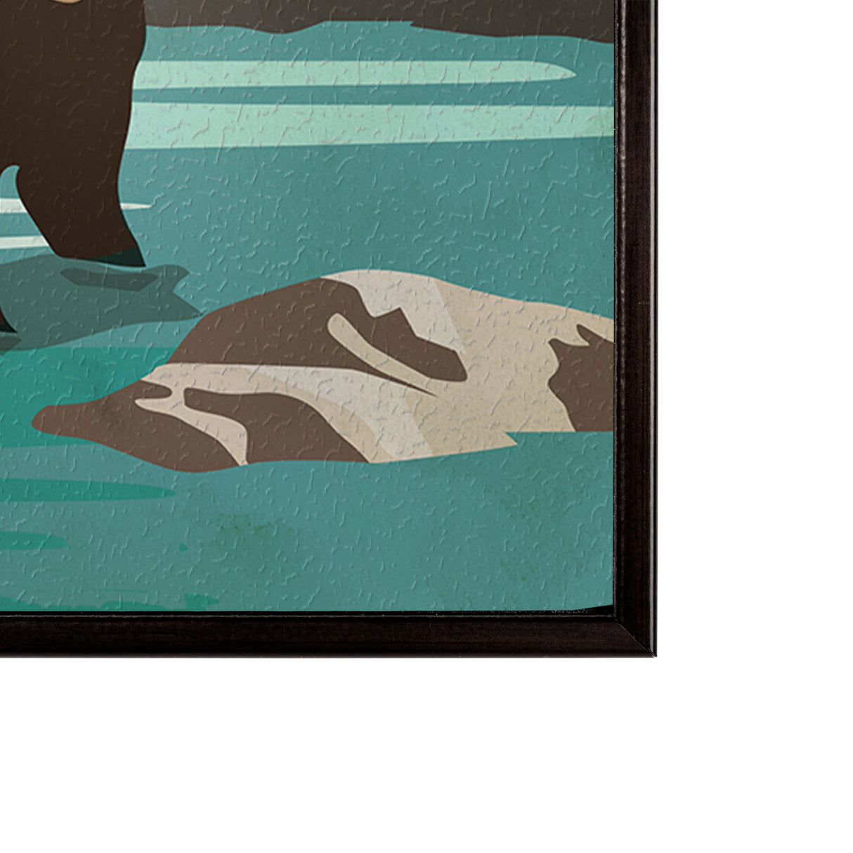 Alaska Go USA (SM) by Mercana Studio a Hand Embellished Decograph Framed Art Print from Mercana - Luna Furniture
