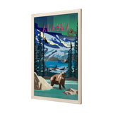 Alaska Go USA (XL) by Mercana Studio a Hand Embellished Decograph Framed Art Print under Glass from Mercana - Luna Furniture