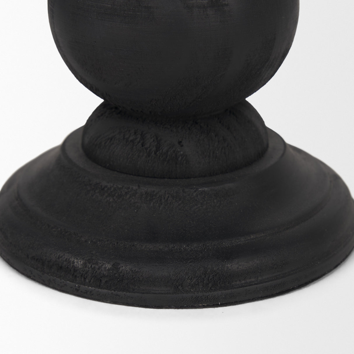 Wanda Matte Black Wood Pillar Candle Holders (Set of 2) from Mercana - Luna Furniture