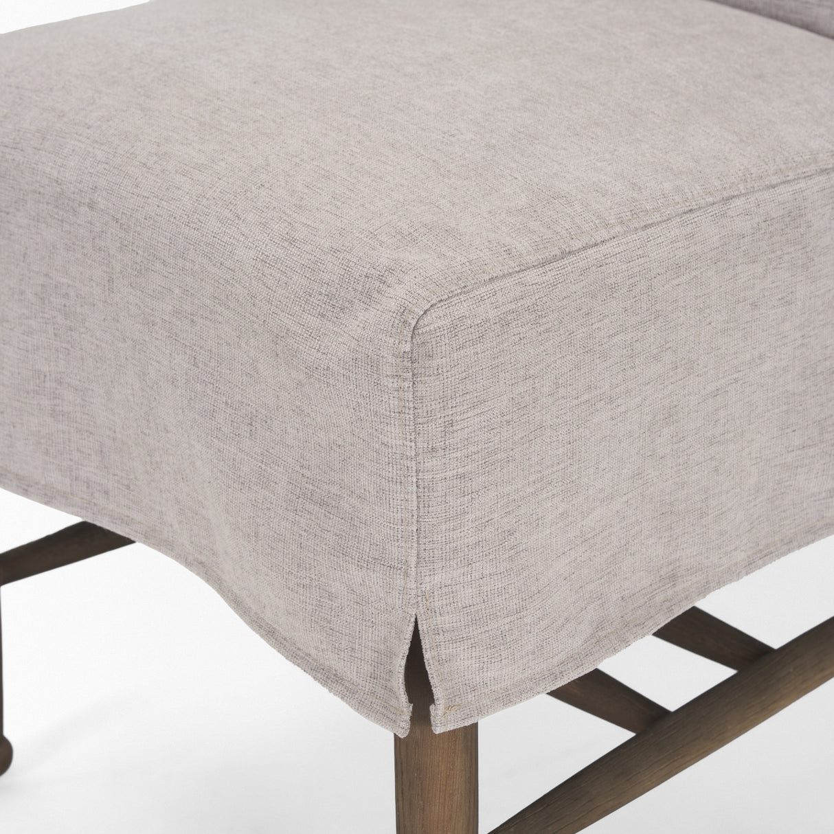Whitley Gray Performance Fabric w/ Oak Wood Dining Chair, Set of 2 from Mercana - Luna Furniture