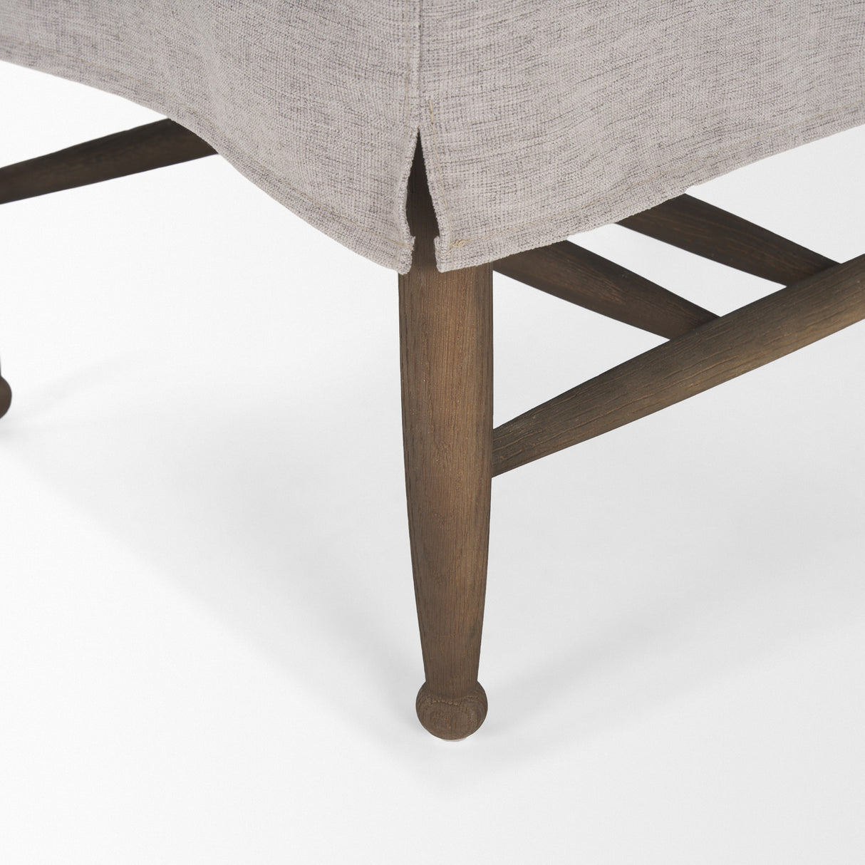 Whitley Gray Performance Fabric w/ Oak Wood Dining Chair, Set of 2 from Mercana - Luna Furniture