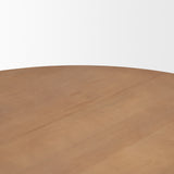 Jovani 60" Solid Light Brown Mango Wood Round Dining Table from Mercana - Luna Furniture