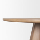 Jovani 60" Solid Light Brown Mango Wood Round Dining Table from Mercana - Luna Furniture