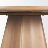 Jovani 60" Solid Light Brown Mango Wood Round Dining Table from Mercana - Luna Furniture
