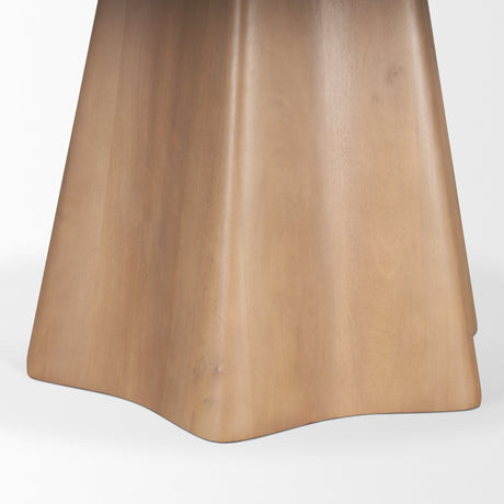 Jovani 60" Solid Light Brown Mango Wood Round Dining Table from Mercana - Luna Furniture