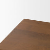 Jonan Medium Brown Wood w/ Dark Aged Brass 2 Door 3 Drawer Sideboard from Mercana - Luna Furniture