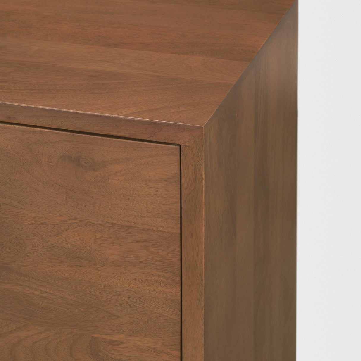 Jonan Medium Brown Wood w/ Dark Aged Brass 2 Door 3 Drawer Sideboard from Mercana - Luna Furniture