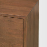 Jonan Medium Brown Wood w/ Dark Aged Brass 2 Door 3 Drawer Sideboard from Mercana - Luna Furniture