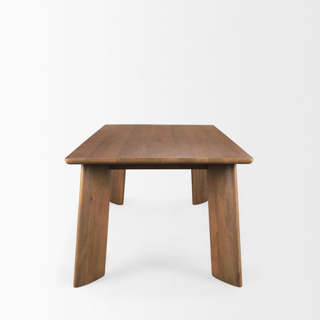 Jonan Brown Solid Mango Wood Rectangular Dining Table from Mercana - Luna Furniture