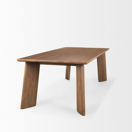 Jonan Brown Solid Mango Wood Rectangular Dining Table from Mercana - Luna Furniture
