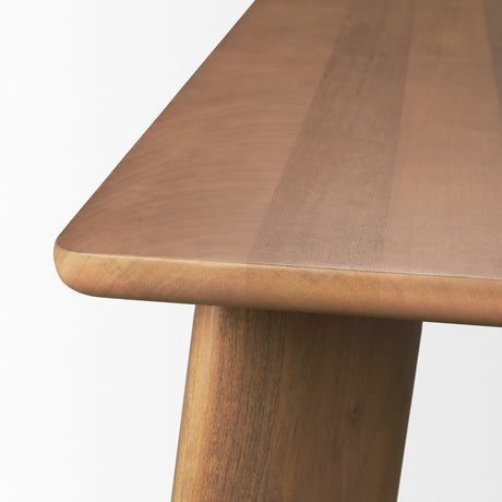 Jonan Brown Solid Mango Wood Rectangular Dining Table from Mercana - Luna Furniture