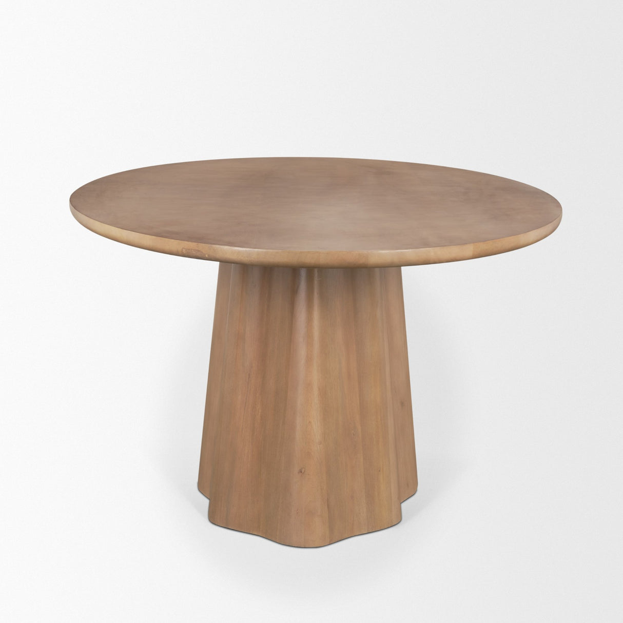 Jovani 94" Solid Light Brown Mango Wood Oval Dining Table from Mercana - Luna Furniture