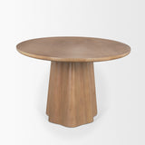 Jovani 94" Solid Light Brown Mango Wood Oval Dining Table from Mercana - Luna Furniture
