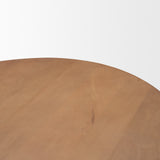 Jovani 94" Solid Light Brown Mango Wood Oval Dining Table from Mercana - Luna Furniture