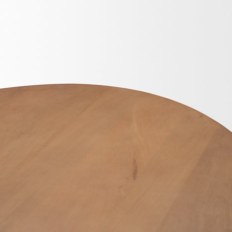 Jovani 94" Solid Light Brown Mango Wood Oval Dining Table from Mercana - Luna Furniture