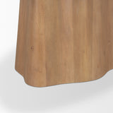 Jovani 94" Solid Light Brown Mango Wood Oval Dining Table from Mercana - Luna Furniture