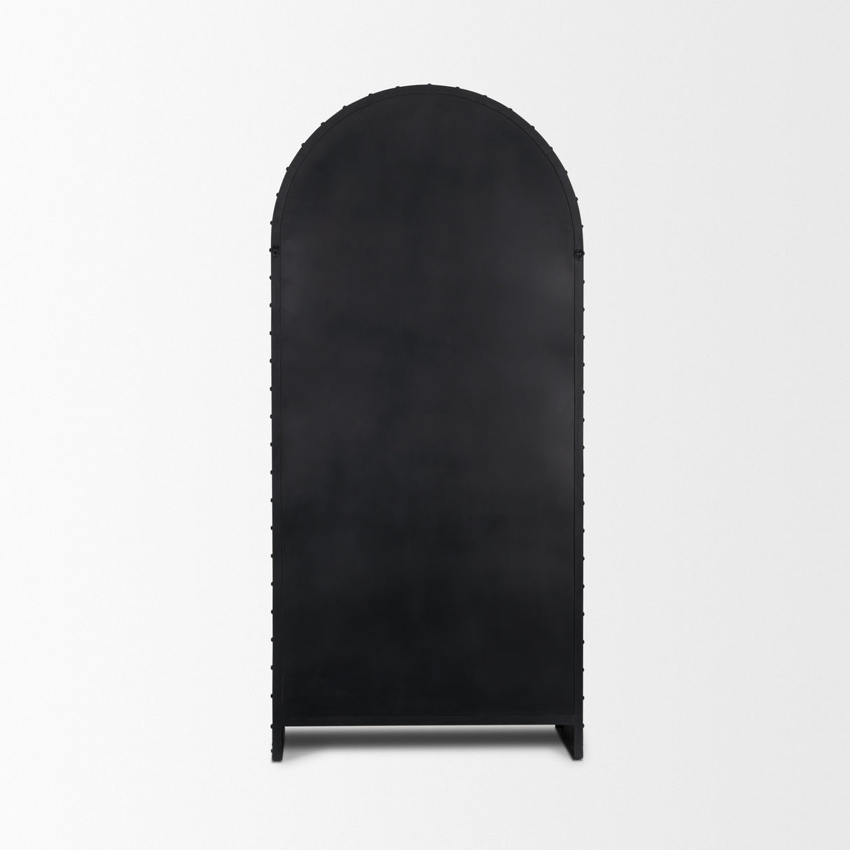 Gehry 72.3" H Dark Brown Metal Brown Wood and Glass Door Display Cabinet from Mercana - Luna Furniture