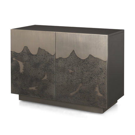 Roxdale Acid Washed Iron Metal Accent Cabinet from Mercana - Luna Furniture