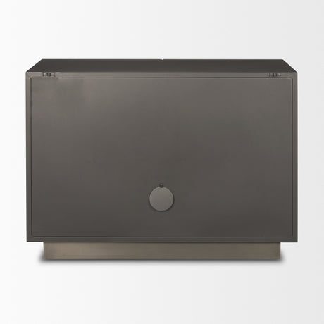 Roxdale Acid Washed Iron Metal Accent Cabinet from Mercana - Luna Furniture