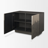 Roxdale Acid Washed Iron Metal Accent Cabinet from Mercana - Luna Furniture