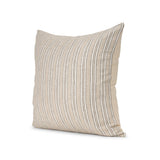 Jaxon Beige and Black Striped Cotton-Linen Decorative Square Pillow Cover from Mercana - Luna Furniture