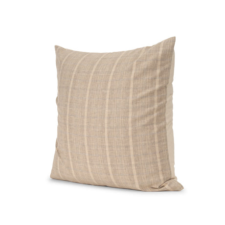 Jensen Beige and Gray Plaid Cotton-Linen Decorative Square Pillow Cover from Mercana - Luna Furniture