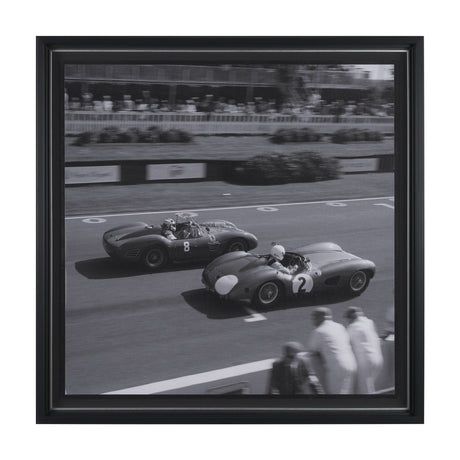 Race Day - Qualifying by Ben Wood a Hand Embellished Framed Photo Art Print Matted under Glass from Mercana - Luna Furniture