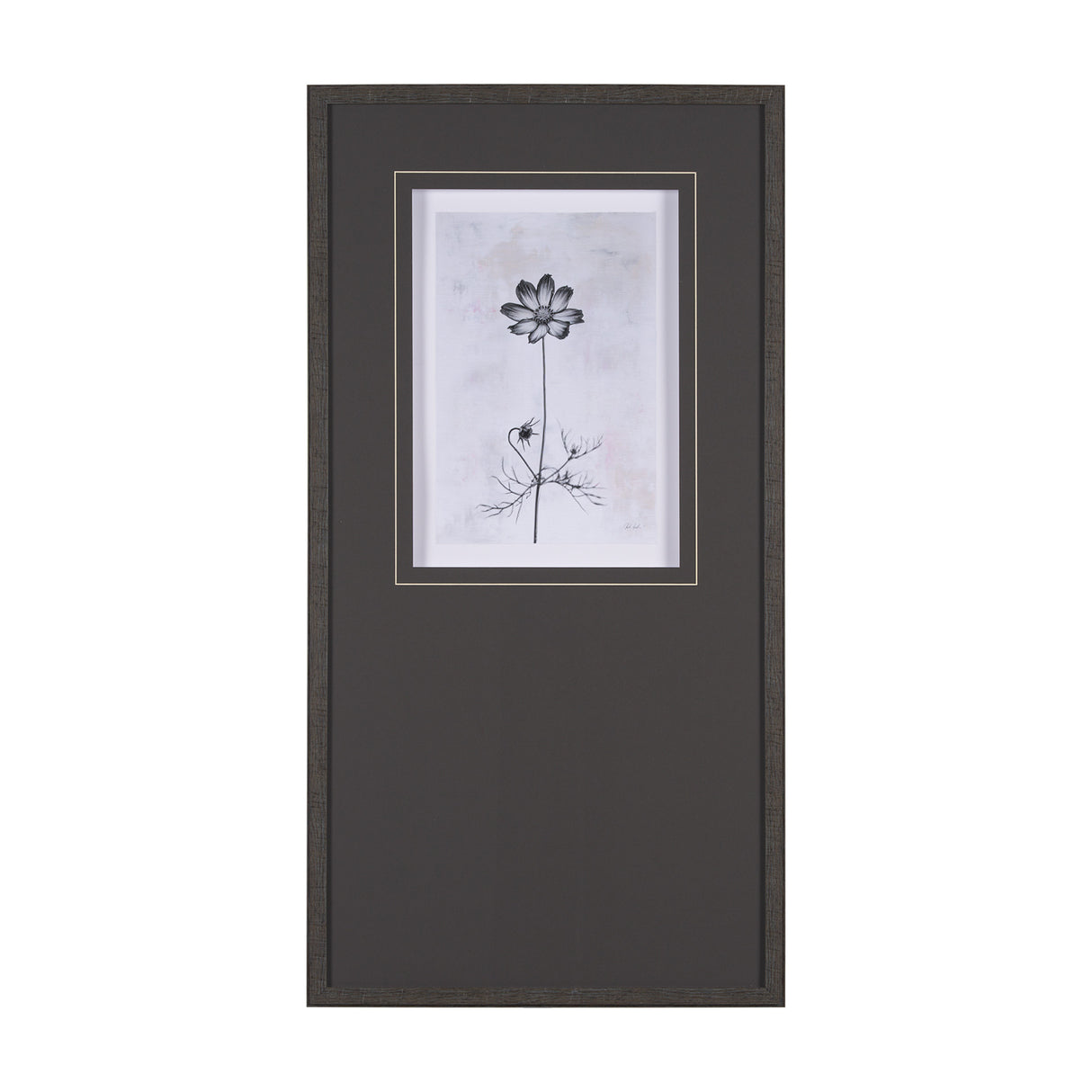 Wonderful Wildflowers XVI Neutral by Deborah Revell a Hand Embellished Framed Art Print Matted under from Mercana - Luna Furniture