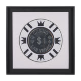 Casino 1 Dollar Vegas Poker Chip By Zap Studio Framed Art Photograph Print under Glass from Mercana - Luna Furniture