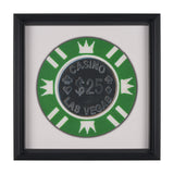 Casino 25 Dollar Vegas Poker Chip By Zap Studio Framed Art Photograph Print under Glass from Mercana - Luna Furniture