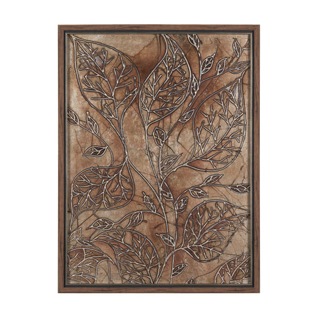 Bronze Beauty II by Studio M a handmade Original Framed 3D Textured Artwork from Mercana - Luna Furniture