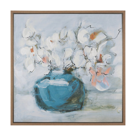 Magnolia Bouquet by Mercana Studio a Hand Embellished Textured Framed Canvas from Mercana - Luna Furniture