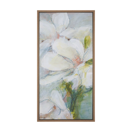 Aromatic Magnolia by Mercana Studio a Hand Embellished Textured Framed Canvas from Mercana - Luna Furniture