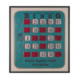 Chasing Numbers II Bingo Card by Mercana Studio a Hand Embellished Textured Framed Canvas from Mercana - Luna Furniture