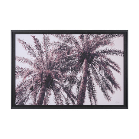 Pink Palms Horizontal by Deborah Revell a Framed Photo Art Print Matted under Glass from Mercana - Luna Furniture