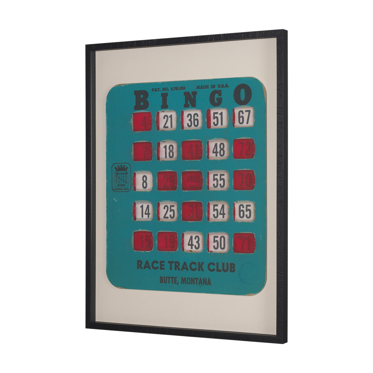 Chasing Numbers II by Zap Studio a Framed Art Print Matted under Glass from Mercana - Luna Furniture
