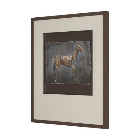 Mosaic Horse II by Mercana Studio a Hand Embellished Framed Art Print Matted under Glass from Mercana - Luna Furniture