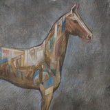 Mosaic Horse II by Mercana Studio a Hand Embellished Framed Art Print Matted under Glass from Mercana - Luna Furniture