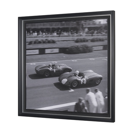 Race Day - Qualifying by Ben Wood a Hand Embellished Framed Photo Art Print Matted under Glass from Mercana - Luna Furniture