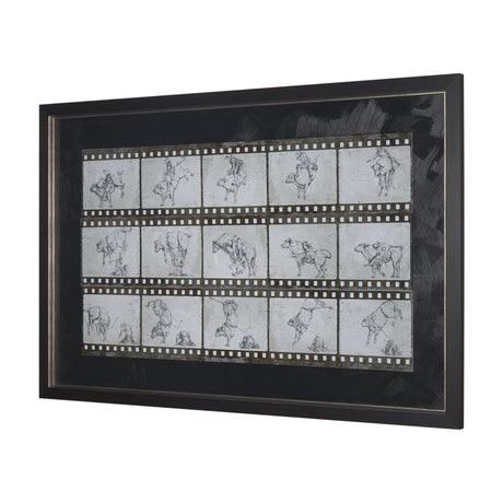 Eight Seconds by Mercana Studio a Hand Embellished Framed Art Print Matted under Glass from Mercana - Luna Furniture