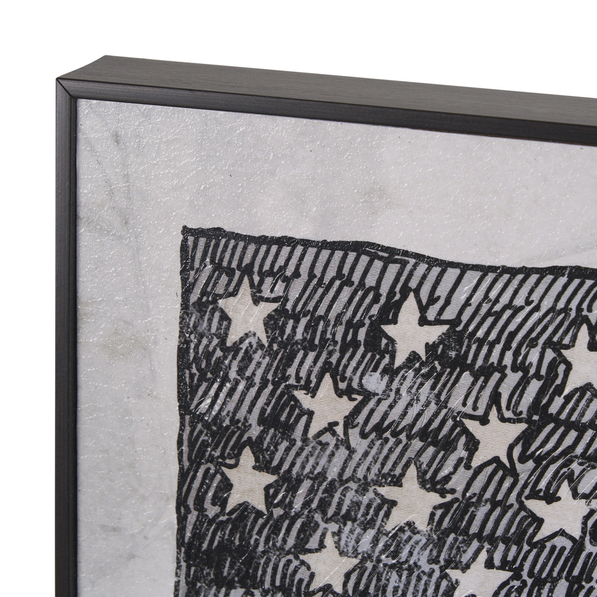 USA Flag by Mercana Studio a Hand Embellished Framed Art Print from Mercana - Luna Furniture