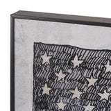 USA Flag by Mercana Studio a Hand Embellished Framed Art Print from Mercana - Luna Furniture