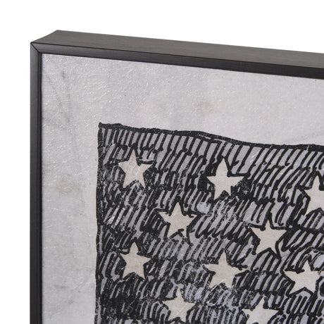 USA Flag by Mercana Studio a Hand Embellished Framed Art Print from Mercana - Luna Furniture