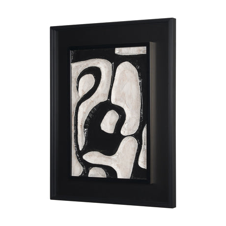 Webs of Ink by Studio M a handmade Original Framed Artwork under Glass from Mercana - Luna Furniture