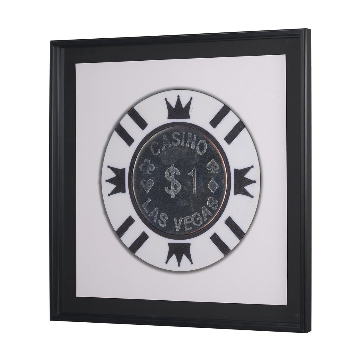 Casino 1 Dollar Vegas Poker Chip By Zap Studio Framed Art Photograph Print under Glass from Mercana - Luna Furniture