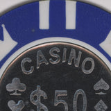 Casino 50 Dollar Vegas Poker Chip By Zap Studio Framed Art Photograph Print under Glass from Mercana - Luna Furniture